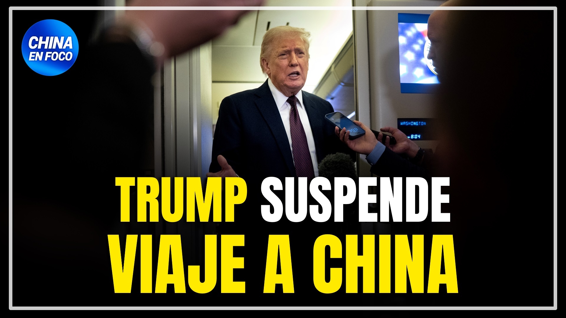 Imagen de Trump suspendió viaje a China ante falta de respuesta de Beijing