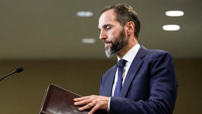 El fiscal especial Jack Smith en Washington, el 1 de agosto de 2023. (Drew Angerer/Getty Images)