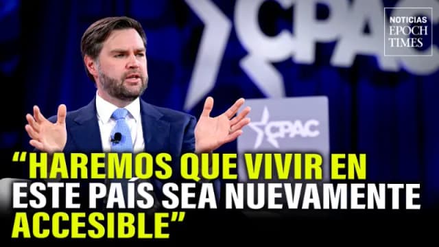 El vicepresidente JD Vance aborda la economía del país en CPAC 2025