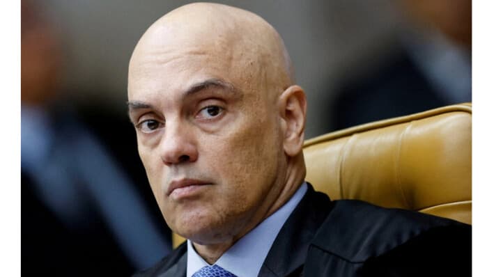 El juez de la Corte Suprema de Brasil Alexandre de Moraes asiste a una sesión del Tribunal Supremo en Brasilia, Brasil, el 27 de noviembre de 2024. Adriano Machado/Reuters