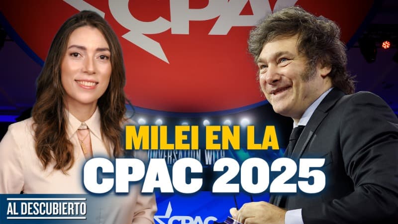 Escuchando al presidente Javier Milei hablando en la CPAC 2025