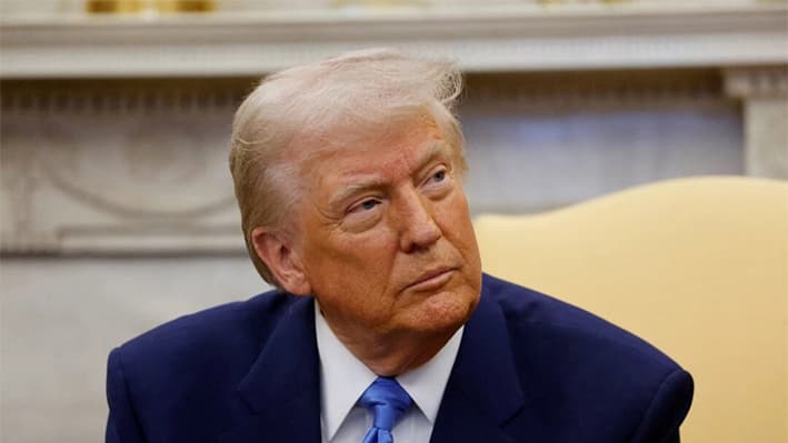 El presidente Donald Trump en Washington el 24 de febrero de 2025. (Ludovic Marin/AFP a través de Getty Images)