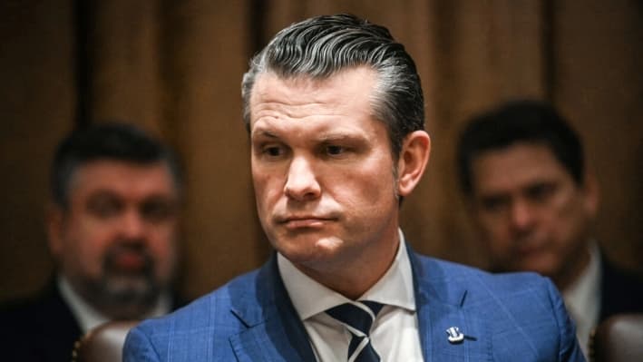 El secretario de Defensa, Pete Hegseth, en Washington, el 28 de febrero de 2025. (Jim Watson/AFP vía Getty Images)