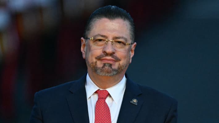 El presidente de Costa Rica, Rodrigo Chaves, en una imagen de archivo. (Marvin Recinos/AFP vía Getty Images)