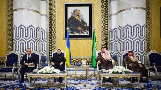 Zelenski y Rubio llegan a Arabia Saudí antes de conversaciones sobre la guerra Rusia-Ucrania