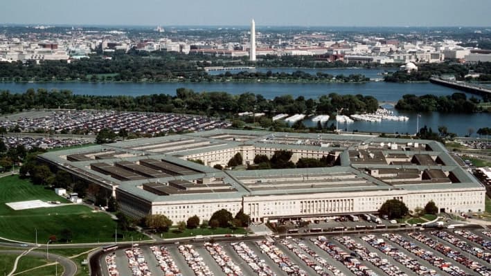 El edificio del Pentágono, sede del Departamento de Defensa de EE. UU., se ve en Washington, D. C., en una fotografía aérea sin fecha. (Fuerza Aérea de EE. UU./Getty Images)
