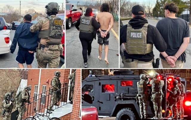 El ICE arresta a 214 inmigrantes ilegales con antecedentes penales en Virginia