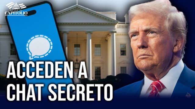 ¿Filtración? Reportero en chat de inteligencia militar de Trump; Senado interroga a su gabinete