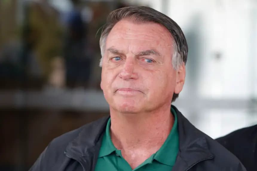 El expresidente de Brasil Jair Bolsonaro (2019-2022), foto tomada el 25 de marzo de 2025. (Sergio Lima/AFP vía Getty Images)