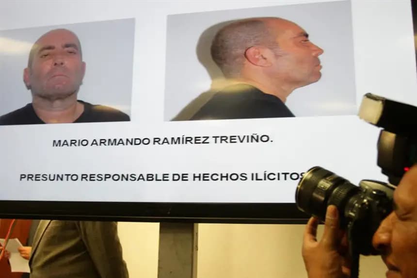Fotografías de archivo del exlíder del cártel del Golfo Mario Armando Ramírez Treviño, alias "El X20" o "El Pelón". EFE/Mario Guzmán