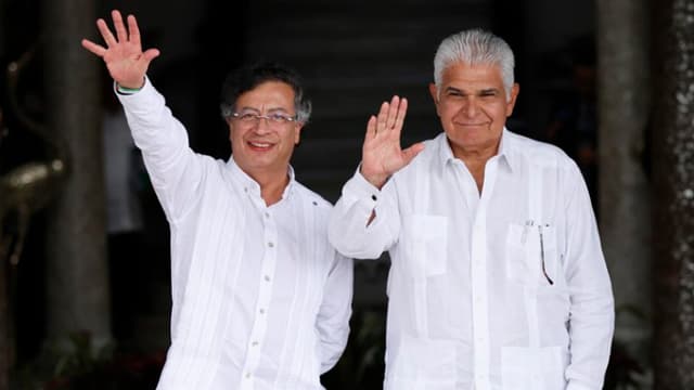 Mulino recibe a Petro en Panamá para tratar temas como la migración y el narcotráfico