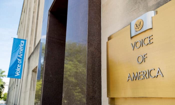 El edificio de la Voz de América en Washington el 15 de junio de 2020. Andrew Harnik/AP Photo