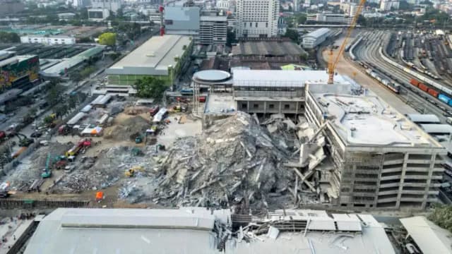 Edifico derrumbado en Bangkok tras terremoto tenía defectos de construcción y diseño