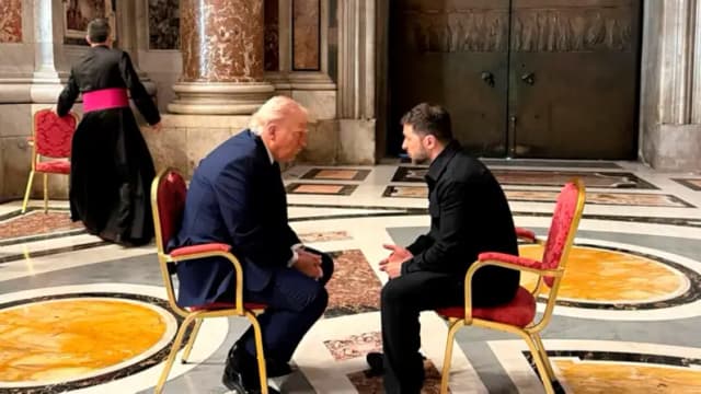 Zelenski afirma que la reunión con Trump en el Vaticano es la mejor hasta ahora