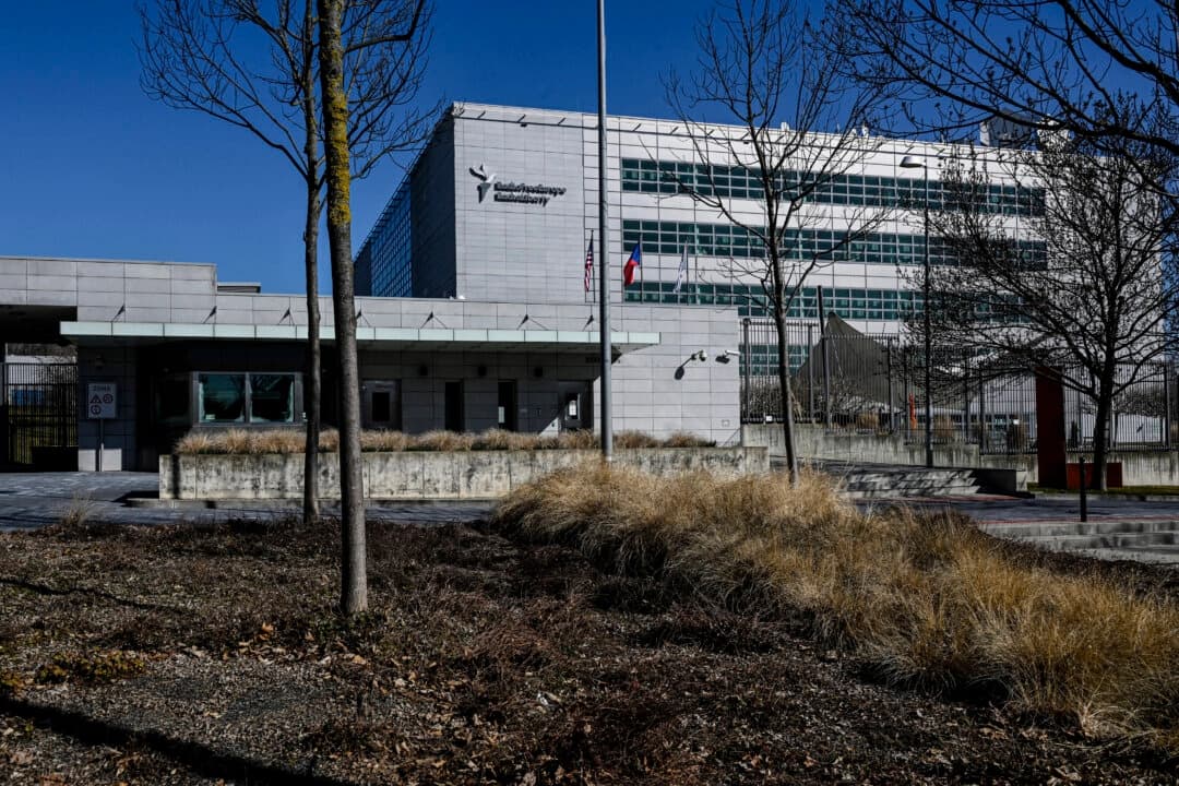 La sede de Radio Free Europe/Radio Liberty en Praga, República Checa, el 18 de marzo de 2025. (Michal Cizek/AFP a través de Getty Images).