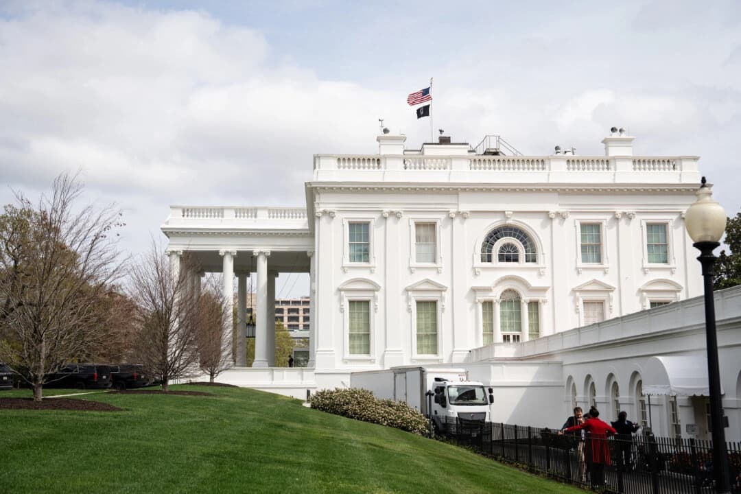 La Casa Blanca en Washington, el 3 de abril de 2025. (Madalina Vasiliu/The Epoch Times)