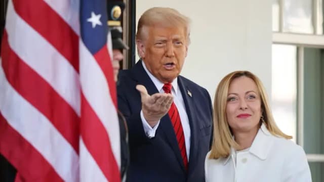 Trump expresa su confianza en el acuerdo comercial con la UE en su reunión con Meloni