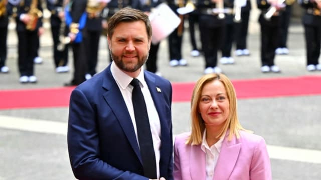 Vance se reúne con Meloni en Italia durante su viaje a Roma y al Vaticano