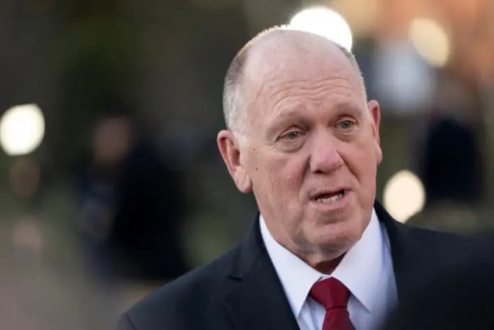 Tom Homan, quien fue designado zar fronterizo por el presidente Donald Trump, habla con la prensa en la Casa Blanca, el 4 de marzo de 2025. (Nathan Howard/Foto de archivo/Reuters)