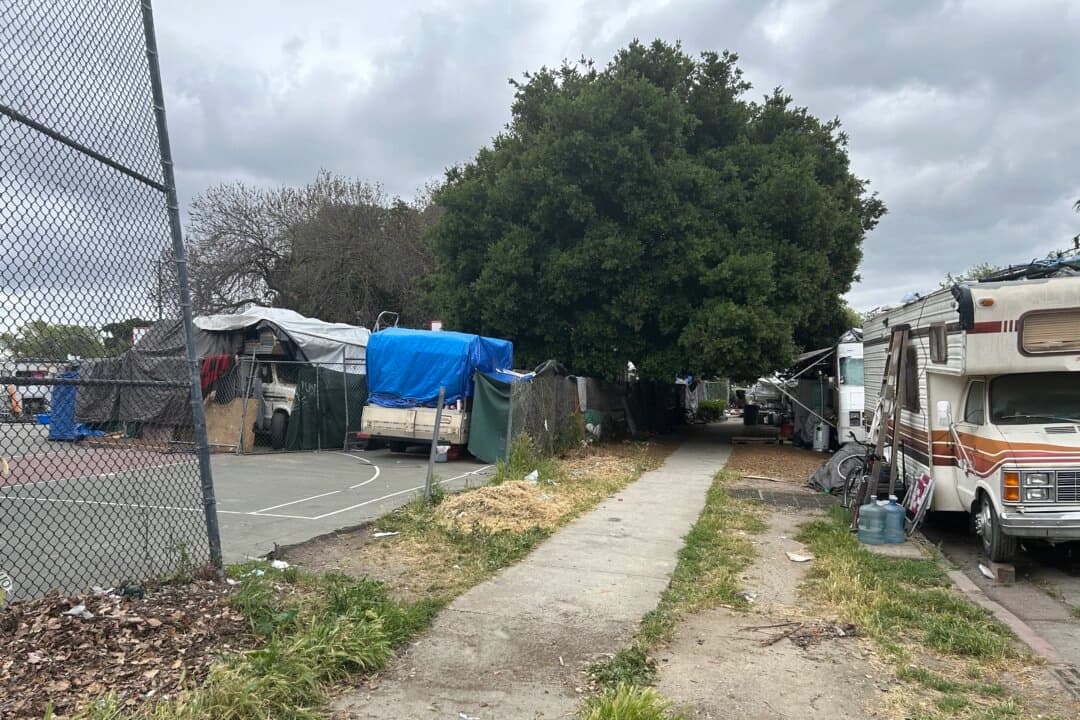 El parque Columbus en San José, California, el 17 de abril de 2025. (Dylan Morgan/The Epoch Times)