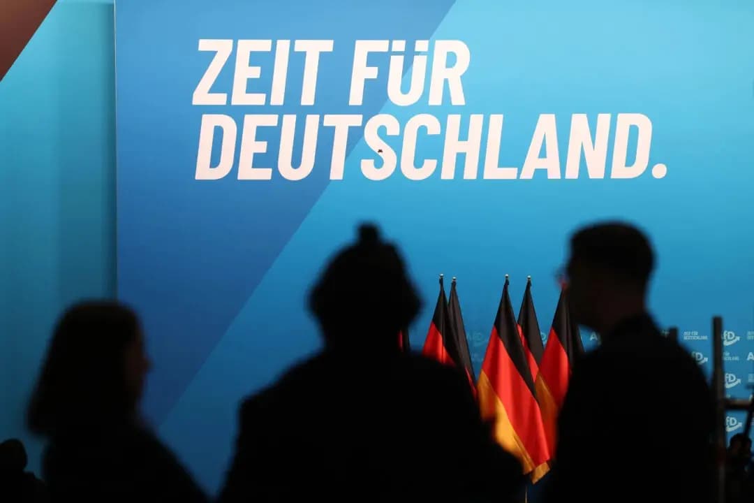 Congreso del partido AfD celebrado el 11 de enero de 2025 en Riesa, Alemania. (Sean Gallup/Getty Images)
