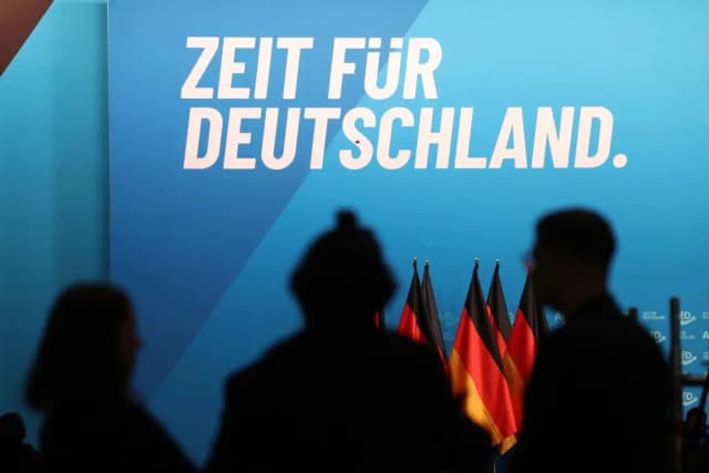 Congreso del partido AfD celebrado el 11 de enero de 2025 en Riesa, Alemania. (Sean Gallup/Getty Images)

