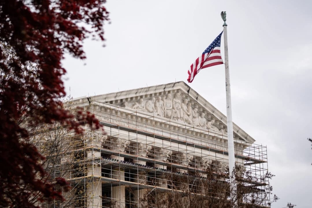 La Corte Suprema de Estados Unidos en Washington, el 3 de abril de 2025. (Madalina Vasiliu/The Epoch Times)
