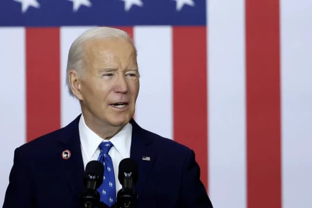 El presidente Joe Biden pronuncia un discurso en el Departamento de Trabajo en Washington el 16 de diciembre de 2024. (Kevin Dietsch/Getty Images)
