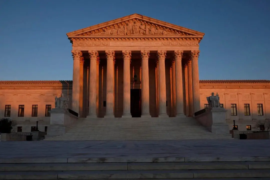 El edificio de la Corte Suprema en Washington el 26 de enero de 2022. (Chip Somodevilla/Getty Images)