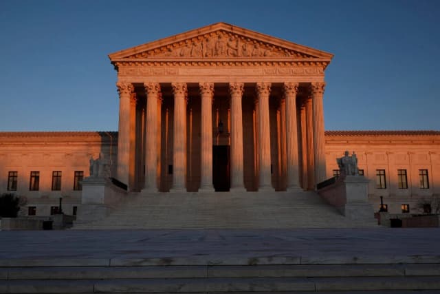 El edificio de la Corte Suprema en Washington el 26 de enero de 2022. (Chip Somodevilla/Getty Images)