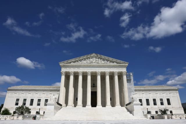 Vista exterior del edificio de la Corte Suprema de los Estados Unidos en Washington el 11 de junio de 2024.( Jemal Countess/Getty Images para Court Accountability)