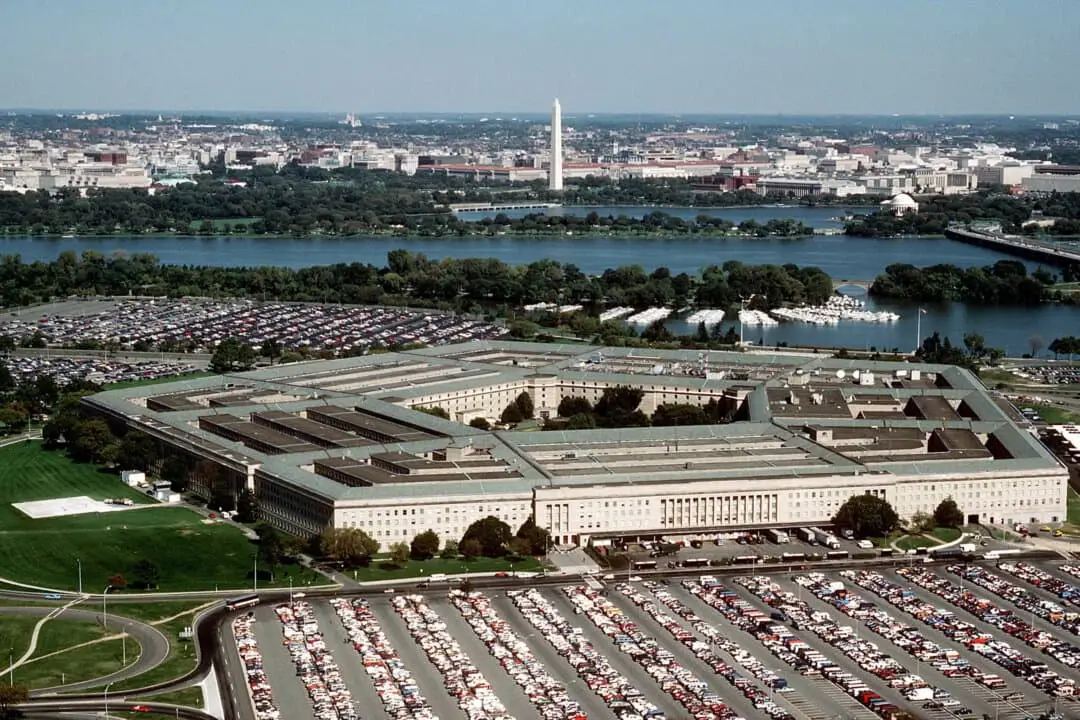 El edificio del Pentágono, sede del Departamento de Defensa de los Estados Unidos, en Washington, en una foto aérea sin fecha. (Fuerza Aérea de los Estados Unidos/Getty Images)