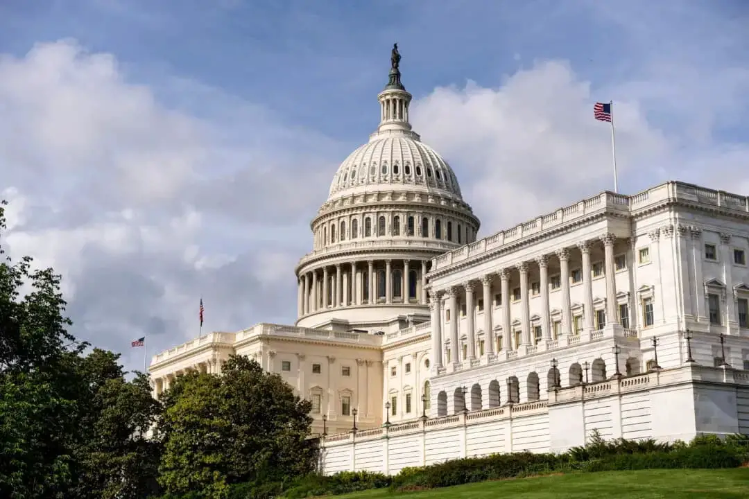 El edificio del Capitolio de Estados Unidos en Washington el 5 de mayo de 2025. (Madalina Vasiliu/The Epoch Times)
