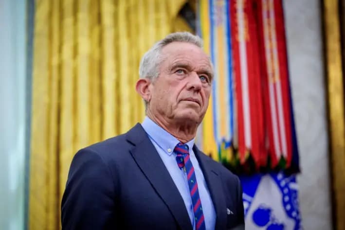 El secretario de Salud, Robert F. Kennedy Jr., en Washington, el 18 de abril de 2025. (Andrew Harnik/Getty Images)