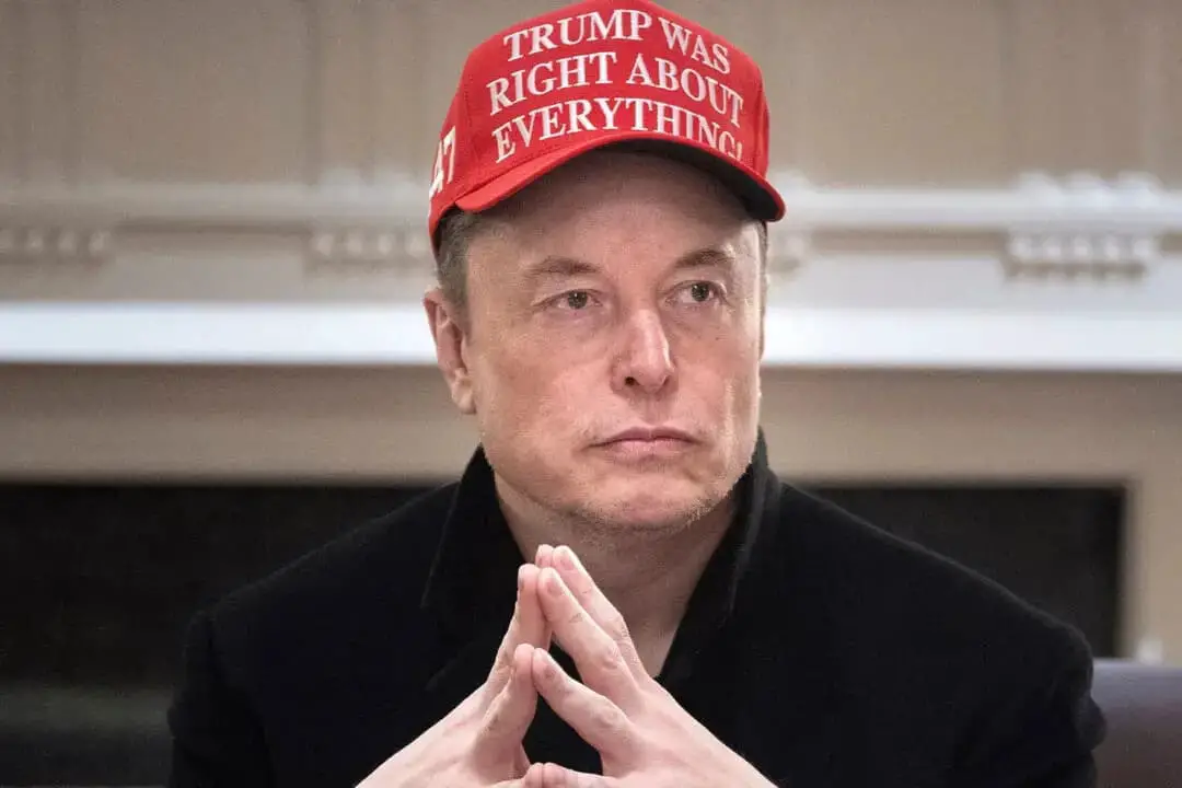 Elon Musk observa durante una reunión del Gabinete en la Casa Blanca el 24 de marzo de 2025. (Brendan Smialowski/AFP a través de Getty Images)
