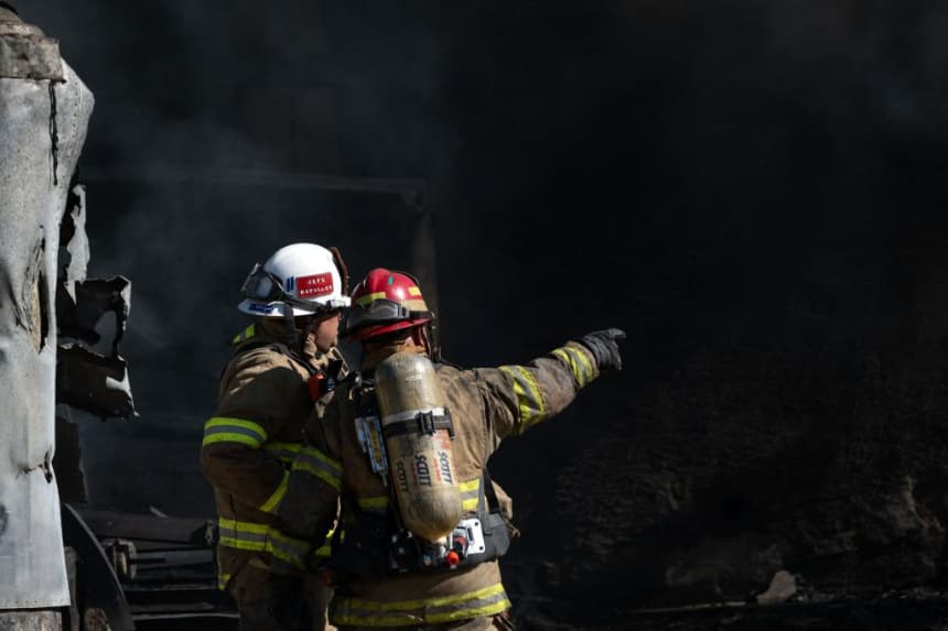 Bomberos de México trabajan en el lugar de incendio, en una foto de archivo. (Guillermo Arias/AFP vía Getty Images)