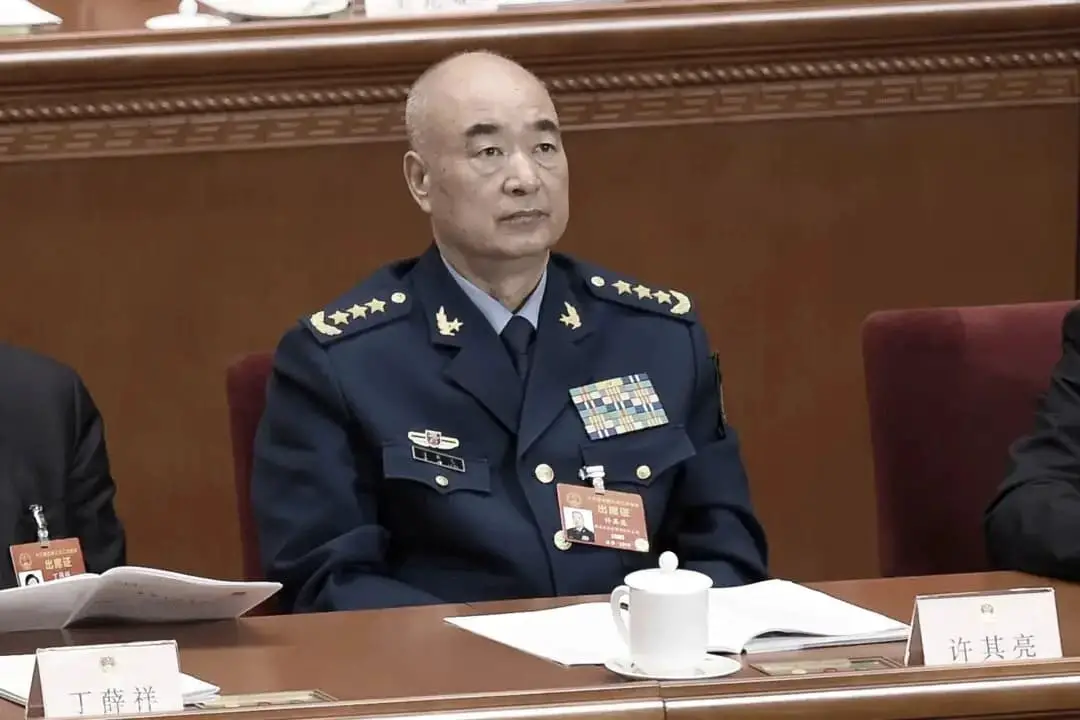 El vicepresidente de la Comisión Militar Central de China, Xu Qiliang, asiste a la sesión inaugural de la Asamblea Popular Nacional en el Gran Salón del Pueblo en Pekín el 5 de marzo de 2019. (Wang Zhao/AFP a través de Getty Images)
