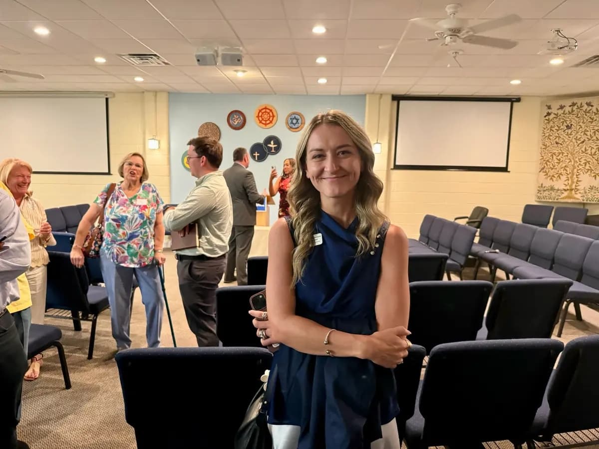 Anderson Clayton, presidente del Partido Demócrata de Carolina del Norte, tras un acto público celebrado en New Bern, Carolina del Norte, el 19 de mayo de 2025. (Arjun Singh/The Epoch Times)