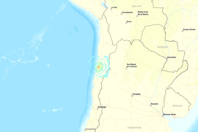 Terremoto de magnitud 6.4 sacude el norte de Chile