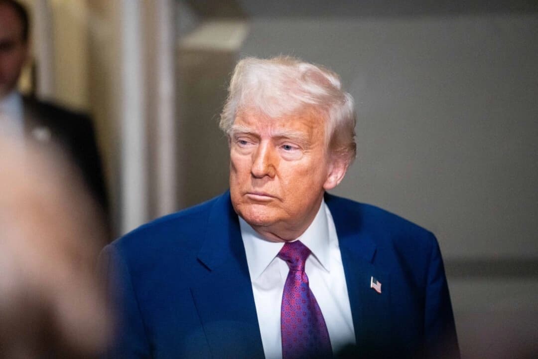 El presidente Donald Trump llega al Capitolio en Washington el 20 de mayo de 2025. (Madalina Vasiliu/The Epoch Times)