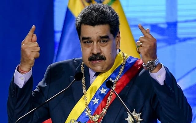 El presidente venezolano, Nicolás Maduro, en Caracas, Venezuela, el 22 de enero de 2021. (Matias Delacroix/AP Photo)