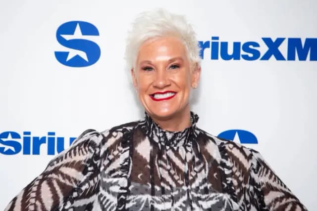 Anne Burrell visita los estudios SiriusXM en Nueva York, el 16 de octubre de 2024. (Santiago Felipe/Getty Images)
