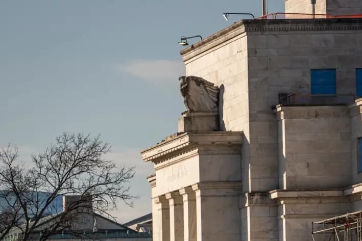 El Banco de la Reserva Federal en Washington, el 14 de enero de 2025. (Madalina Vasiliu/The Epoch Times)