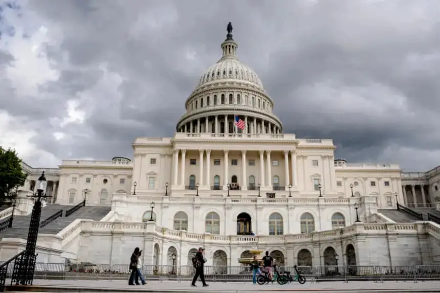 El Capitolio de los Estados Unidos en Washington el 22 de mayo de 2025. (Madalina Vasiliu/The Epoch Times)
