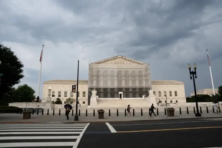 La Corte Suprema de Estados Unidos en Washington, el 25 de junio de 2025. (Madalina Kilroy/The Epoch Times)