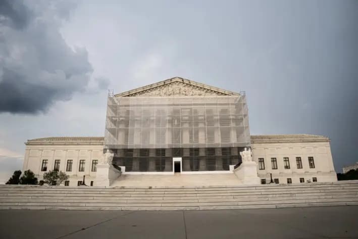 La Corte Suprema de Estados Unidos en Washington, el 25 de junio de 2025. (Madalina Kilroy/The Epoch Times)