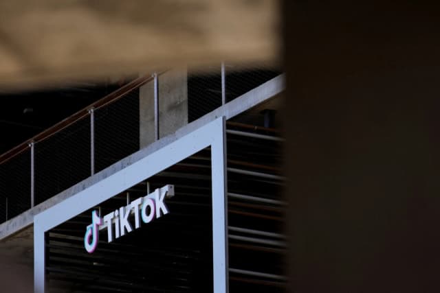 Vista general de las oficinas de TikTok en Culver City, California, el 2 de abril de 2025. (Daniel Cole / REUTERS)