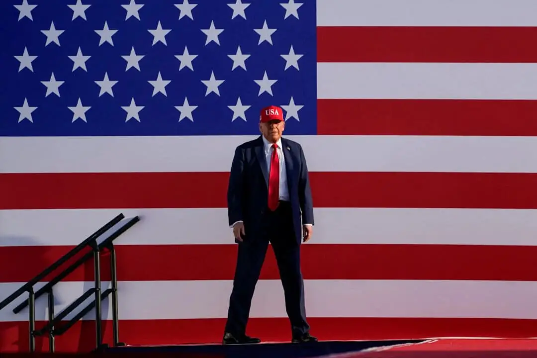 El presidente Donald Trump asiste a un evento organizado por America 250 en Des Moines, Iowa, el 3 de julio de 2025. (Nathan Howard/Reuters)