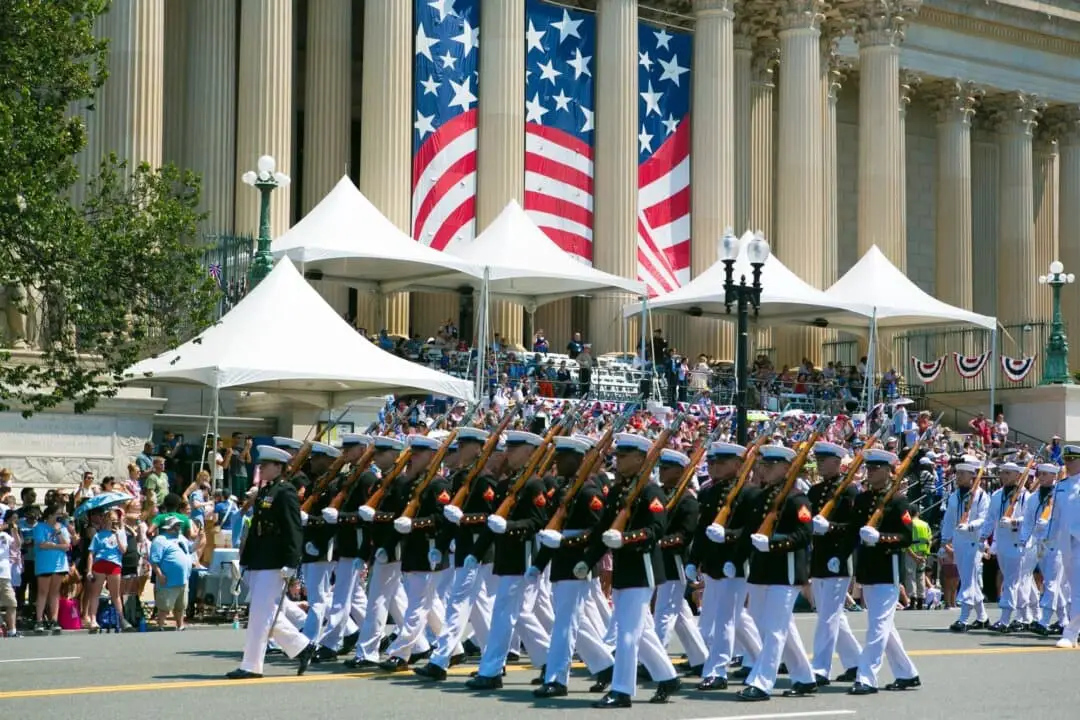 Desfile Nacional del Día de la Independencia en Washington el 4 de julio de 2025. (Lisa Fan/The Epoch Times)