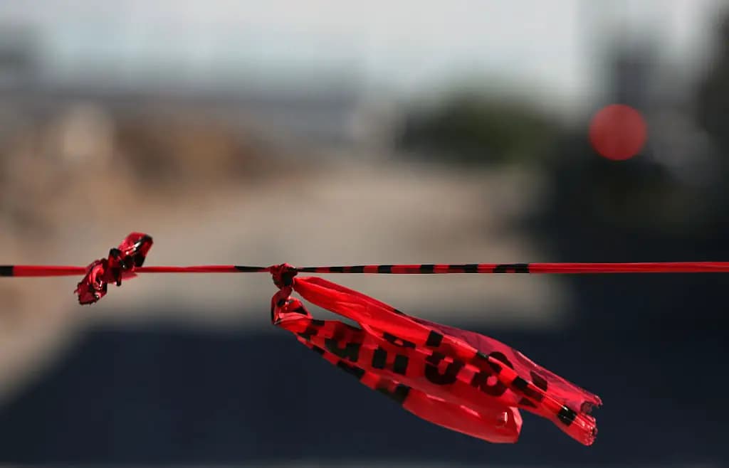 Cinta policial en México. (HERIKA MARTÍNEZ/AFP a través de Getty Images)